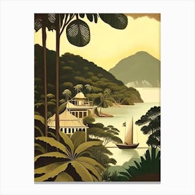 Ilhabela Brazil Rousseau Inspired Tropical Destination Canvas Print