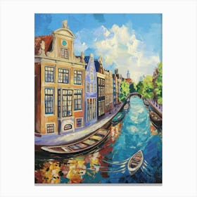 Beautiful Amsterdam Canal Canvas Print