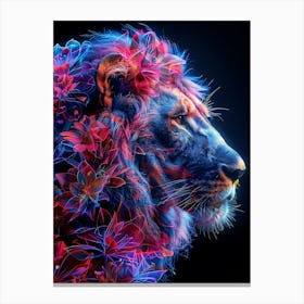 Abstract Lion Canvas Print