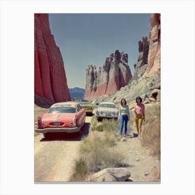 Vintage Vacation. Across the South-West Canvas Print