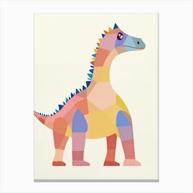 Nursery Dinosaur Art Pachycephalosaurus 1 Canvas Print