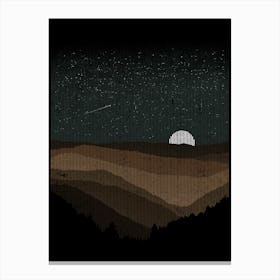 Moonrise Sepia Canvas Print