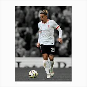 Kostas Tsimikas Of Liverpool Canvas Print