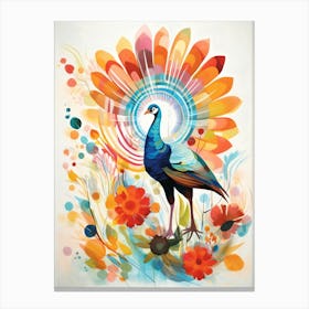 Bird Painting Collage Turkey 1 Canvas Print