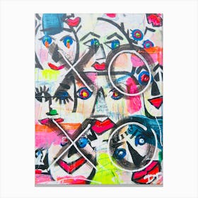 Xoxo streetart Canvas Print