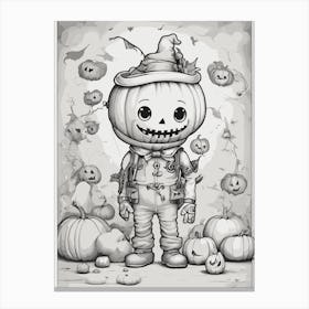 Halloween Pumpkin Canvas Print