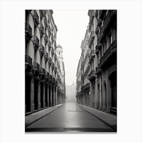 Santander, Spain, Spain, Black And White Photography 4 Canvas Print
