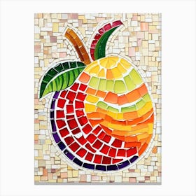 Mosaic Peach 1 Canvas Print