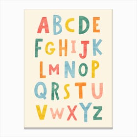 Alphabet Canvas Print