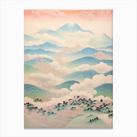 Mount Zao In Yamagata Miyagi, Japanese Landscape 1 Canvas Print