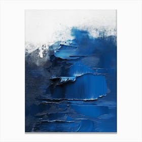 Abstract Blue Painting Canvas Print