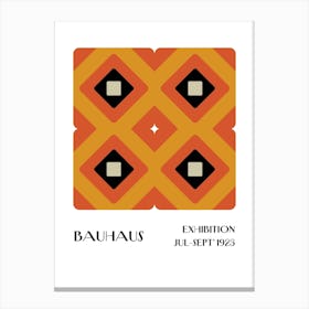 Bauhaus Orange Exhibition 3 Canvas Print