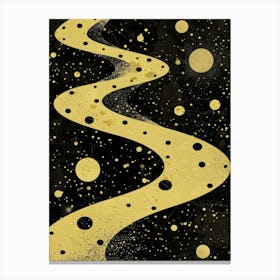 Gold Spirals Canvas Print