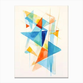 Abstract Triangles Canvas Print