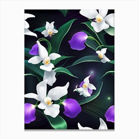 Orchids Wallpaper Canvas Print