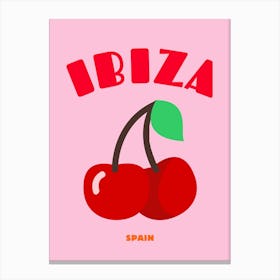 Ibiza Cherry Print Canvas Print