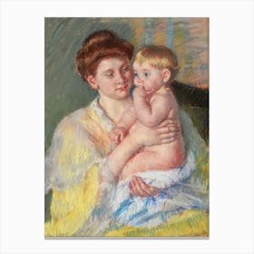 Baby John With Forefinger In His Mouth (1919), Mary Cassatt Canvas Print