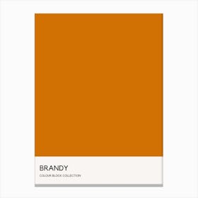 Brandy Colour Block Poster Canvas Print
