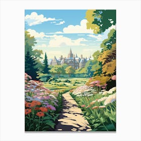 Montreal Botanical Garden Canada Illustration 3  Canvas Print