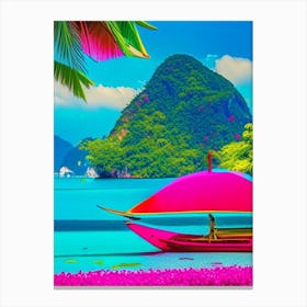 Ko Yao Yai Thailand Pop Art Photography Tropical Destination Canvas Print
