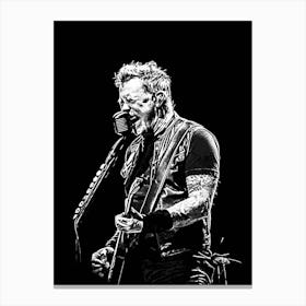 James Hetfield Metallichead band music 13 Canvas Print