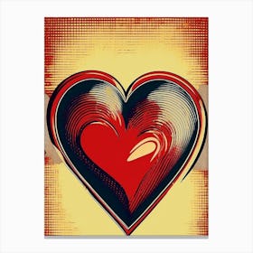 Valentine'S Day Heart Canvas Print