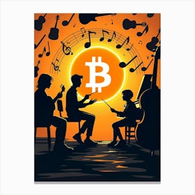 Bitcoin Music 1 Canvas Print