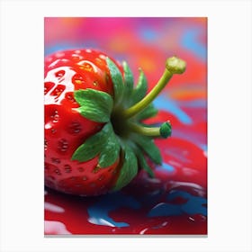 Strawberry Hd Wallpaper Canvas Print
