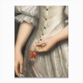 Renaissance Detail Of Woman Painting Canvas Print