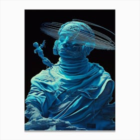 'The Blue Bust' Canvas Print