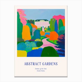 Colourful Gardens Garden Of The Gods Usa 4 Blue Poster Canvas Print