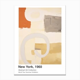 World Tour Exhibition, Abstract Art, New York, 1960 3 Canvas Print