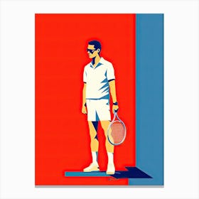 Tennis Player Minimalism art Canvas Print