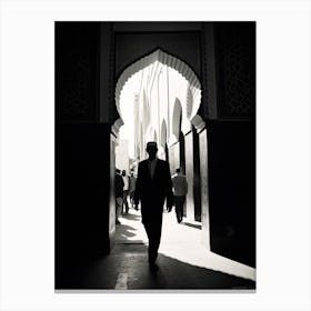 Marrakech, Morocco, Black And White Photography 3 Canvas Print