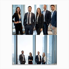 Corporate Portrait Photography Session Capturing A Confident Modern Ceo And Team Smiling Engaged (2) Canvas Print