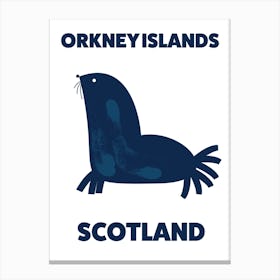 Orkney Islands Scotland Travel poster Canvas Print