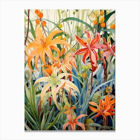 Tropical Plant Painting Spider Plant 5 Canvas Print