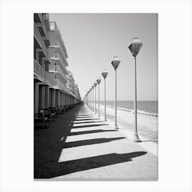 Pesaro, Italy, Black And White Photography 1 Canvas Print