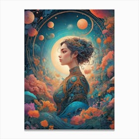 Woman In A Dream 1 Canvas Print