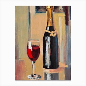 Blanc De Noirs 1 Oil Painting Cocktail Poster Canvas Print