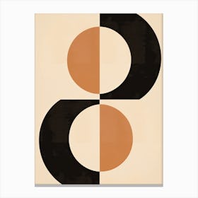 Muenchengladbach Motion, Geometric Bauhaus Canvas Print