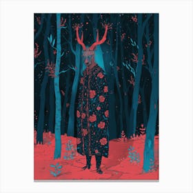 Deer In The Woods 3 Canvas Print