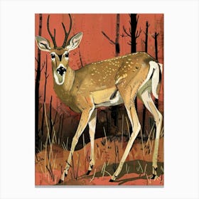 Deer In The Woods 11 Canvas Print