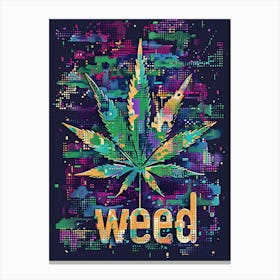 Chromatic Cannabis Canvas Print