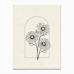 Aster Flower Canvas Print