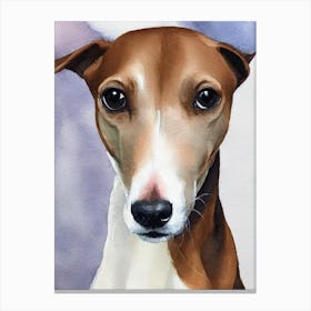 Italian Greyhound 3 Watercolour dog Canvas Print