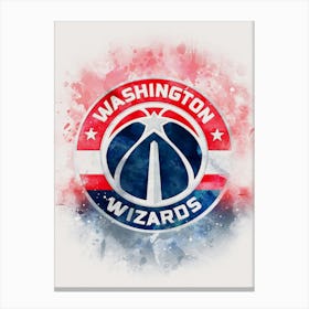 Washington Wizards Paint Canvas Print