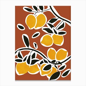 Lemon Tree Branches Canvas Print