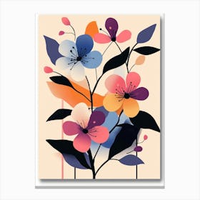 Abstract Flowers 14 Canvas Print