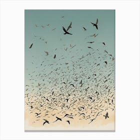 Flock Of Birds Canvas Print